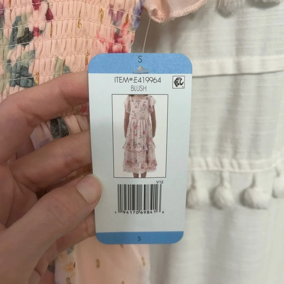 NWT Rare editions blush floral dress - Picture 4 of 9